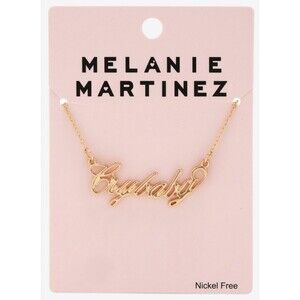 Melanie Martinez Cry Baby Necklace Gold Tone